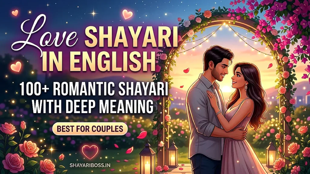 Love Shayari in English – 100+ Romantic Shayari with Deep Meaning