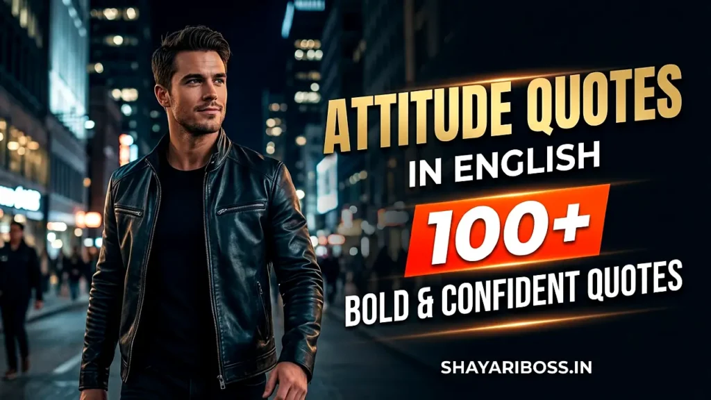 Attitude Quotes in English – 100+ Bold & Confident Quotes