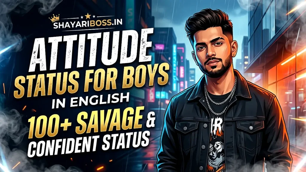 Attitude Status for Boys in English – 100+ Savage & Confident Status