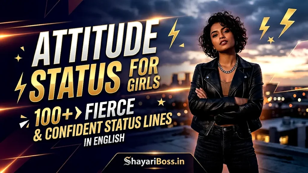 Attitude Status for Girls in English – 100+ Fierce & Confident Status Lines