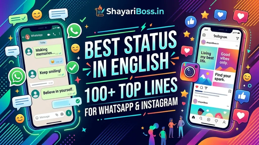 Best Status in English – 100+ Top WhatsApp & Instagram Status Lines