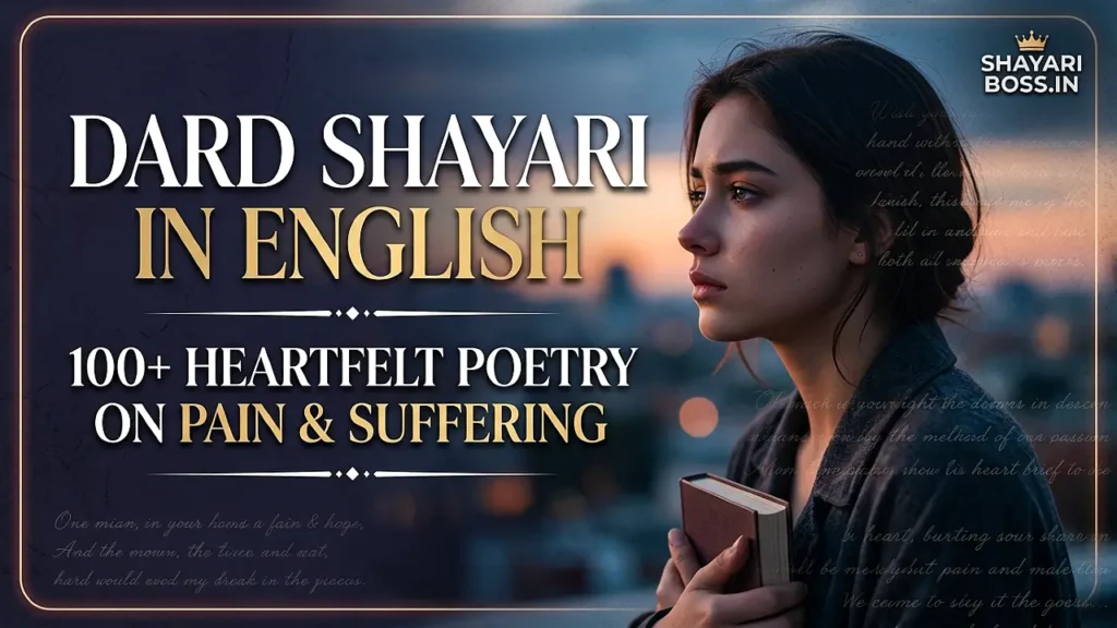 Dard Shayari in English – 100+ Heartfelt Poetry on Pain & Suffering