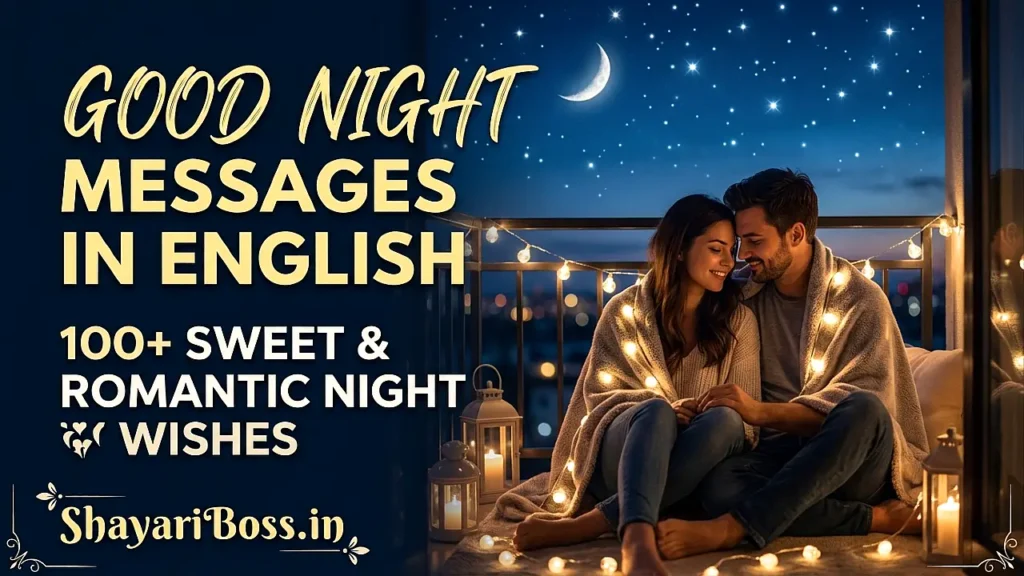 Good Night Message in English – 100+ Sweet & Romantic Night Wishes