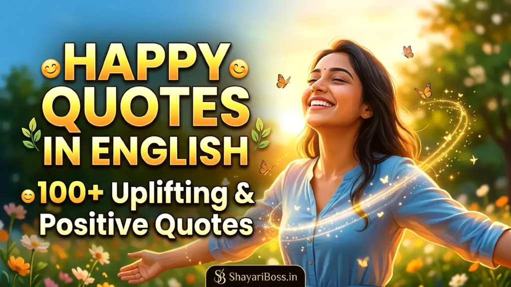 Happy Quotes in English – 100+ Uplifting & Positive Quotes