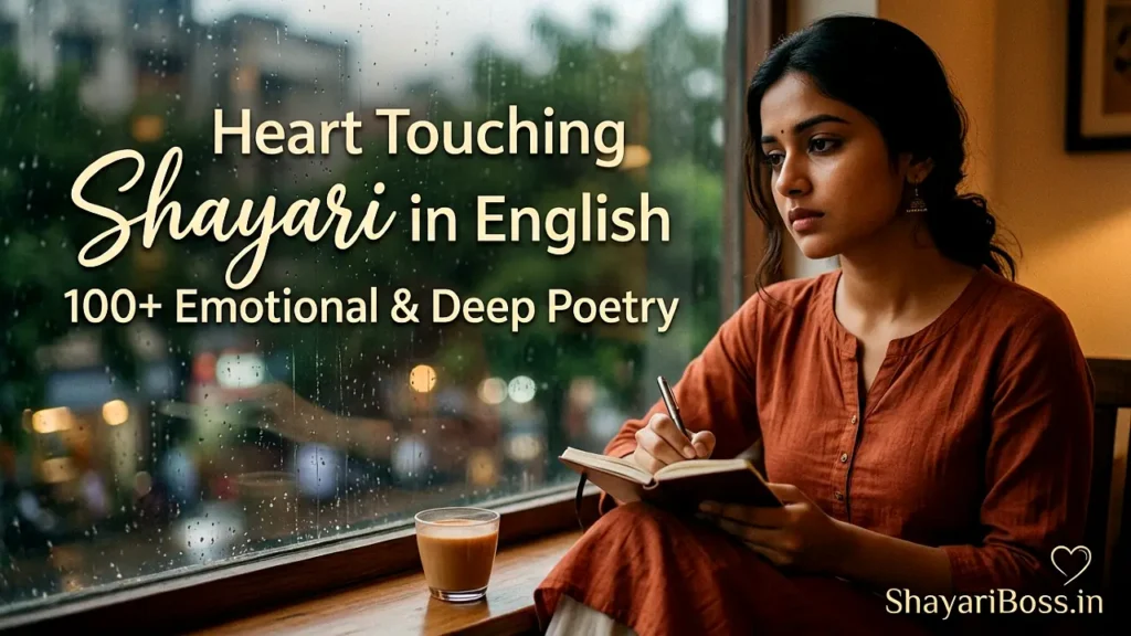 Heart Touching Shayari in English – 100+ Emotional & Deep Poetry