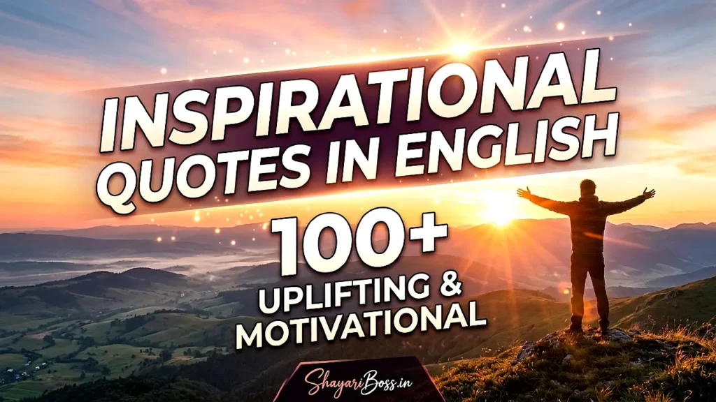 Inspirational Quotes in English – 100+ Uplifting & Motivational Quotes
