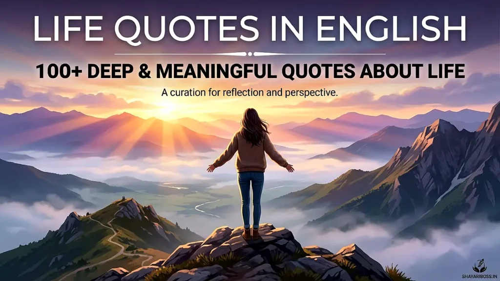 Life Quotes in English – 100+ Deep & Meaningful Quotes About Life