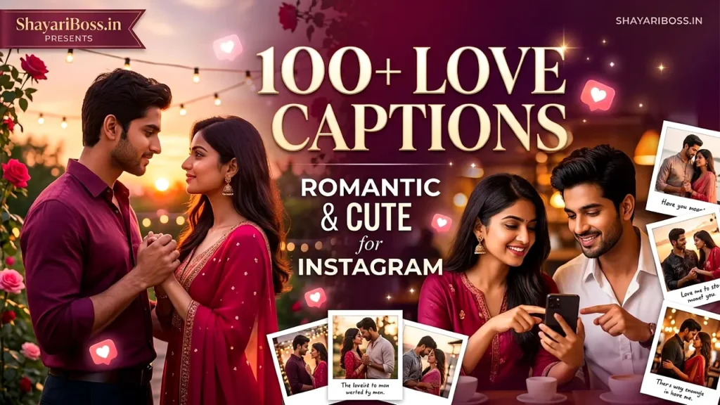 Love Caption in English – 100+ Romantic & Cute Captions for Instagram