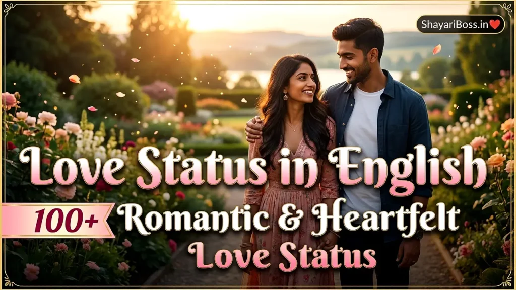 Love Status in English – 100+ Romantic & Heartfelt Love Status