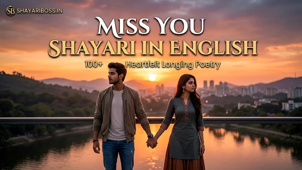 Miss You Shayari in English – 100+ Heartfelt Longing Poetry