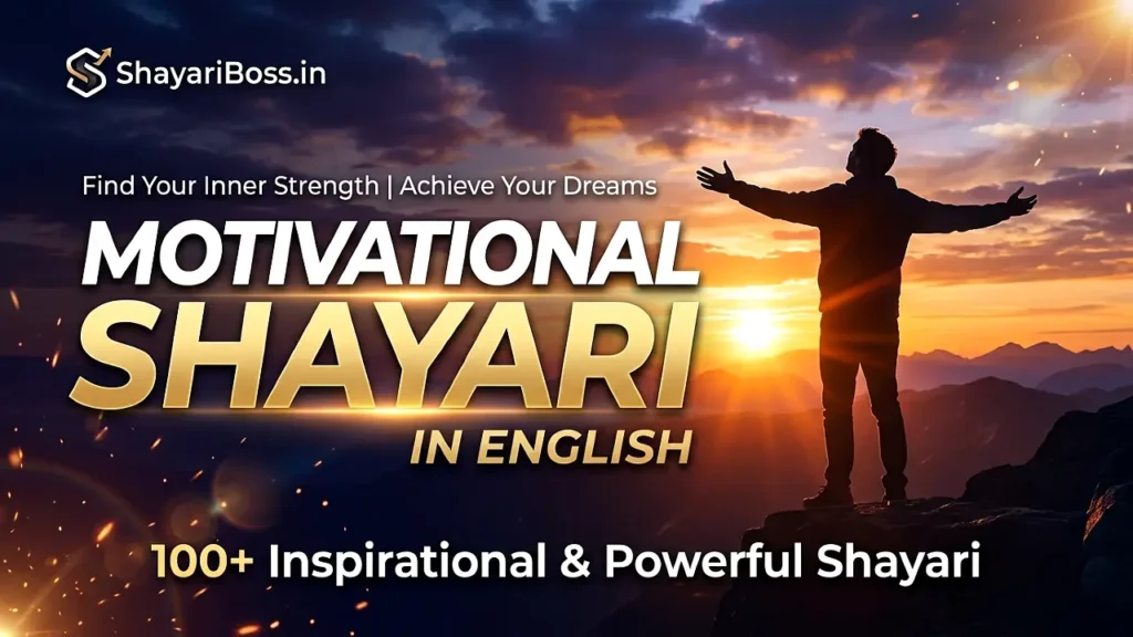 Motivational Shayari in English – 100+ Inspirational & Powerful Shayari