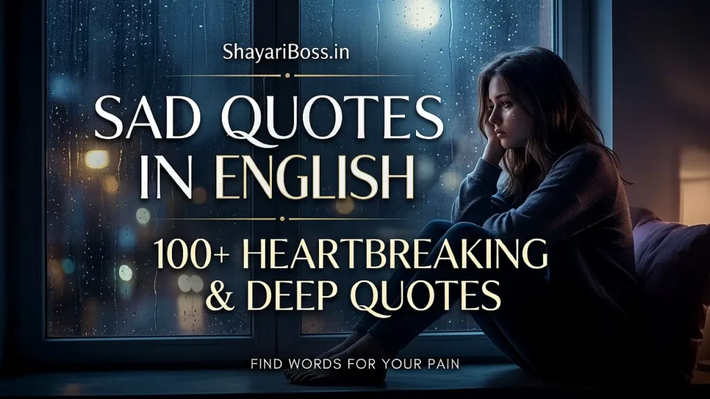 Sad Quotes in English – 100+ Heartbreaking & Deep Sad Quotes