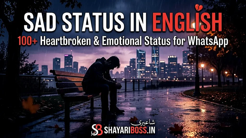 Sad Status in English – 100+ Heartbroken & Emotional Status for WhatsApp