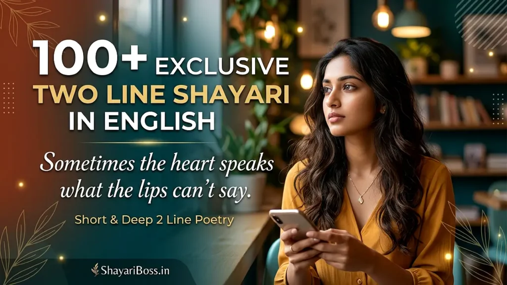 Two Line Shayari in English – 100+ Short & Deep 2 Line Poetry